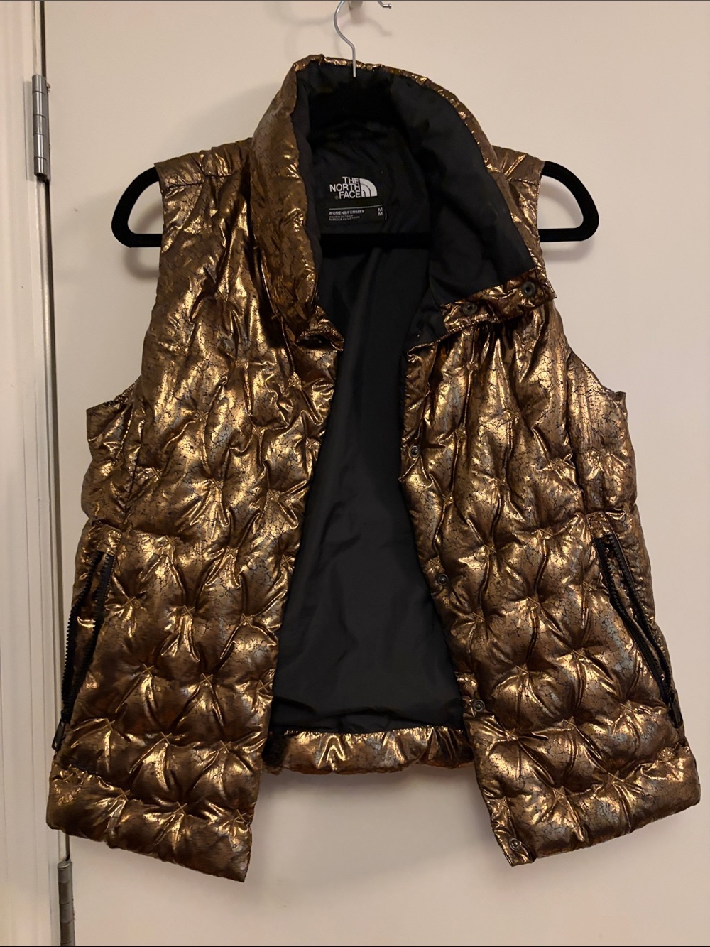 The North Face Women's Metallic Bronze Quilted Puffer Vest